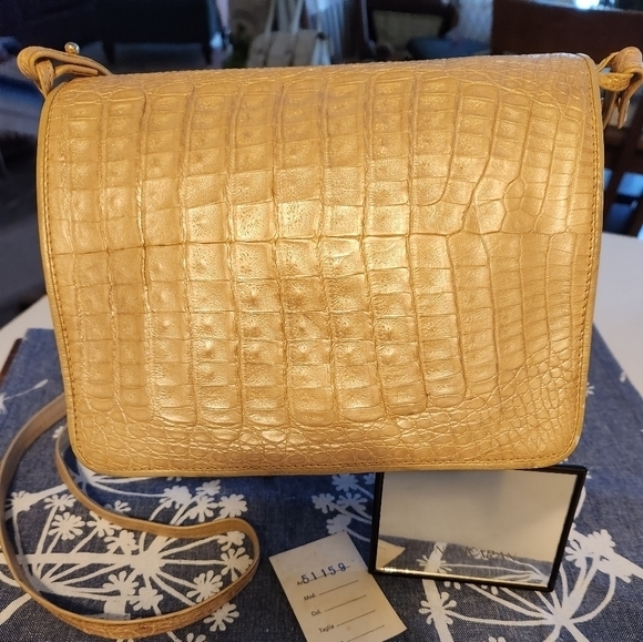 Donna Karan Handbags - Vintage 80s Donna‎ Karan Crocodile